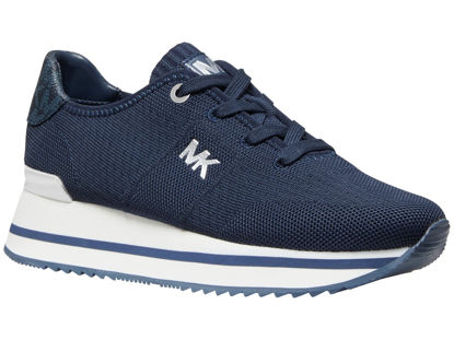 Picture of Michael Kors Monique Knit Trainer Navy 7 M