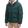 Picture of Tommy Hilfiger Men's Hooded Puffer Jacket, Green Poly Tech, XX-Large