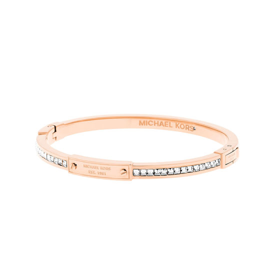 Michael Kors Rose Gold Tone Signature Bracelet