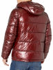 Picture of Tommy Hilfiger Men's Hooded Puffer Jacket, Pearlized Red, Large