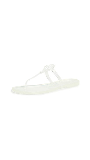 Picture of Tory Burch Women's Mini Miller Thong Flip Flops, Clear, 7 Medium US