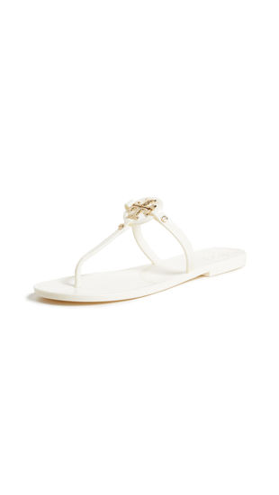 Picture of Tory Burch Women's Mini Miller Flip Flops, Ivory, Off White, 4 Medium US