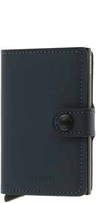 Picture of SECRID - Secrid Men's Mini wallet Genuine Matte Leather With RFID Safe Card Case for max 12 cards (Night Blue)