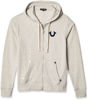 Picture of True Religion mens Buddha Logo Zip Hoodie Hooded Sweatshirt, Oatmeal, Large US