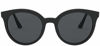 Picture of Prada PR02XS 1AB5S0 Black PR02XS Round Sunglasses Lens Category 3 Size 53mm