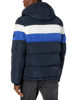 Picture of Tommy Hilfiger Men's Hooded Puffer Jacket, Blue Combo Poly Tech, Small