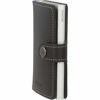 Picture of Secrid mini wallet genuine black leather with RFID protection / with one click all cards slide out gradually