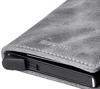 Picture of SECRID - Secrid Slim wallet Genuine Vintage Grey Leather Black RFID Safe Card Case for max 12 cards