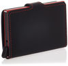 Picture of SECRID - Secrid Men's Mini Matte Leather Wallet With Rfid Card Protector (Black Red)