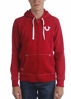 Picture of True Religion mens Buddha Logo Zip Hoodie Hooded Sweatshirt, Ruby Red, Small US