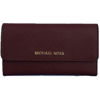 Picture of Michael Kors Jet Set Travel Large Trifold Saffiano Leather Wallet - Merlot