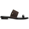 Picture of Michael Michael Kors Women's August Flat Sandals Brown/Black 7 M