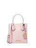 Picture of Michael Kors Mercer Extra-Small Pebbled Leather Crossbody Bag (Powder Blush)