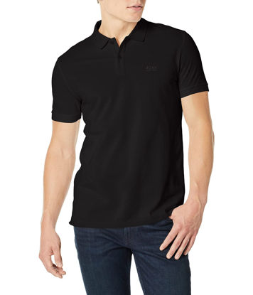 Picture of Boss Hugo Boss 50303542 Men's Pallas Short Sleeve Polo Shirt, Black, Large