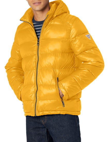 GUESS Mens Heavyweight Hooded Parka Jacket With Removable Faux Fur Trim |  Zooloo Leather