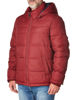 Picture of Tommy Hilfiger Men's Hooded Puffer Jacket, Red, Large