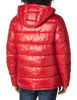 Picture of GUESS Men's Mid-Weight Puffer Jacket with Removable Hood, Red, Large