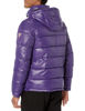 Picture of GUESS Men's Mid-Weight Puffer Jacket with Removable Hood, Magenta, Medium