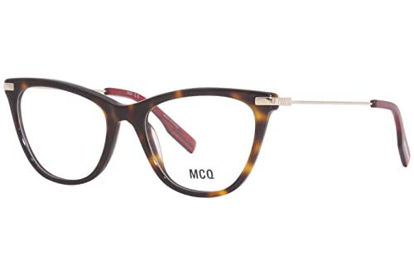 Picture of Alexander McQueen No-0 MQ0339O 006 Eyeglasses Women's Havana/Gold Full Rim 52mm