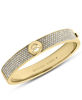 Picture of Michael Kors Women's Gold Tone Pave Fulton Hinge Bangle Bracelet (Model: MKJ3998710)