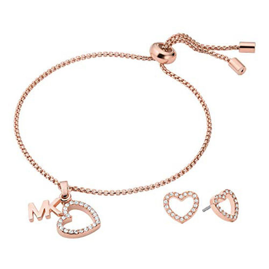 Michael Kors Women'S Darci Bracelet Strap Watch, Mk4514 Rose Gold