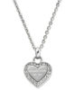 Picture of Michael Kors Silver Tone Logo Heart Pendant Necklace