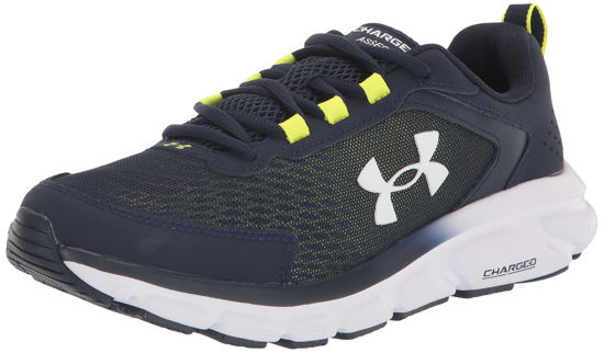 Picture of Under Armour Men's Charged Assert 9 Running Shoe, (404) Midnight Navy/Yellow Ray/White, 10.5