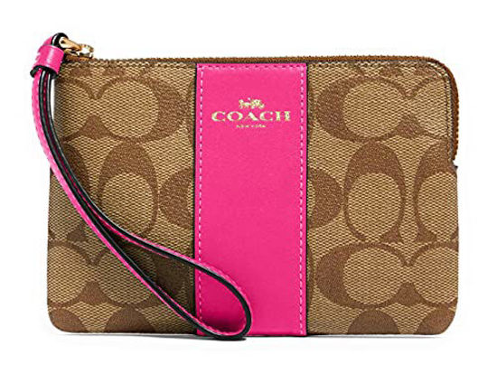 Coach Coated Canvas Small Corner Zip Wristlet in Horse & Carriage Print  Yellow F88083 : Amazon.in: Fashion