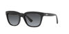 Picture of Ralph by Ralph Lauren Women's RA5261 Semi-Circular Sunglasses, Shiny Black/Gradient Grey, 53 mm