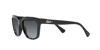 Picture of Ralph by Ralph Lauren Women's RA5261 Semi-Circular Sunglasses, Shiny Black/Gradient Grey, 53 mm