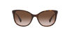 Picture of Ralph by Ralph Lauren Women's RA5282U Universal Fit Cat Eye Sunglasses, Havana Brown/Brown Gradient, 55 mm