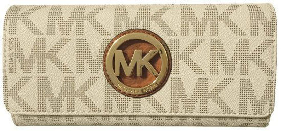 Michael kors outlet fulton wallet vanilla