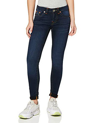 Picture of True Religion Women's Jennie Mid Rise Curvy Fit Skinny Ankle Jean, Indigo Upgrade, 26