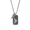 Picture of Emporio Armani Men's Gray-Tone Stainless Steel Dog Tag Necklace (Model: EGS2811060)