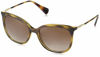 Picture of Ralph by Ralph Lauren Women's RA5248 Square Sunglasses, Shiny Dark Havana/Gradient Brown, 56 mm