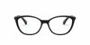 Picture of Ralph by Ralph Lauren Women's RA7114 Cat Eye Prescription Eyewear Frames, Shiny Black/Demo Lens, 54 mm