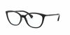 Picture of Ralph by Ralph Lauren Women's RA7114 Cat Eye Prescription Eyewear Frames, Shiny Black/Demo Lens, 54 mm