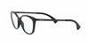 Picture of Ralph by Ralph Lauren Women's RA7114 Cat Eye Prescription Eyewear Frames, Shiny Black/Demo Lens, 54 mm