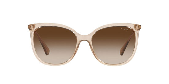 Picture of Ralph by Ralph Lauren Women's RA5248 Butterfly Sunglasses, Gradient Brown, 56 mm