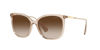 Picture of Ralph by Ralph Lauren Women's RA5248 Butterfly Sunglasses, Gradient Brown, 56 mm