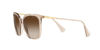 Picture of Ralph by Ralph Lauren Women's RA5248 Butterfly Sunglasses, Gradient Brown, 56 mm