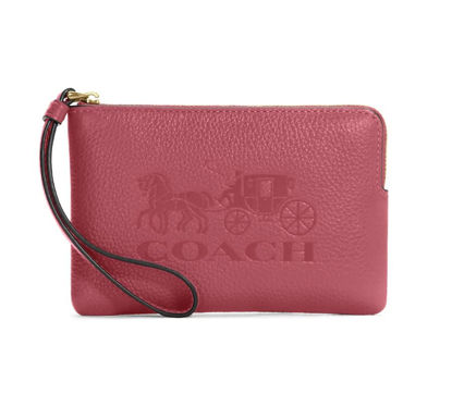 Picture of COACH Corner Zip Wristlet With Horse And Carriage