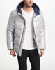 Picture of Tommy Hilfiger Men's Hooded Puffer Jacket, Pearlized Grey, Small