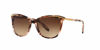 Picture of Ralph by Ralph Lauren Women's RA5203 Cat Eye Sunglasses, Shiny Pink Tortoise & Gold/Gradient Brown, 54 mm