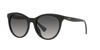 Picture of Ralph by Ralph Lauren Women's RA5294U Universal Fit Cat Eye Sunglasses, Shiny Black, 53 mm