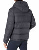 Picture of Tommy Hilfiger Men's Big and Tall Hooded Puffer Jacket, heather navy, Large Tall