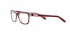 Picture of Ralph by Ralph Lauren Women's RA7039 Square Prescription Eyewear Frames, Shiny Transparent Red/Demo Lens, 51 mm