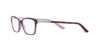 Picture of Ralph by Ralph Lauren Women's RA7044 Cat Eye Prescription Eyewear Frames, Shiny Dark Havana On Violet/Demo Lens, 52 mm