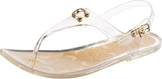 GetUSCart COACH Women s Natalee Jelly Sandals Clear Rubber 7 B