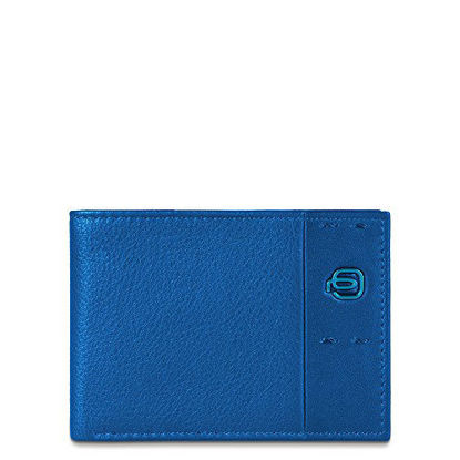 Picture of Piquadro Men's Wallet with Coin Pocket and Credit Card Slots, Blue, One Size